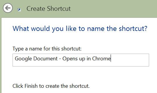 open shortcut with different browser